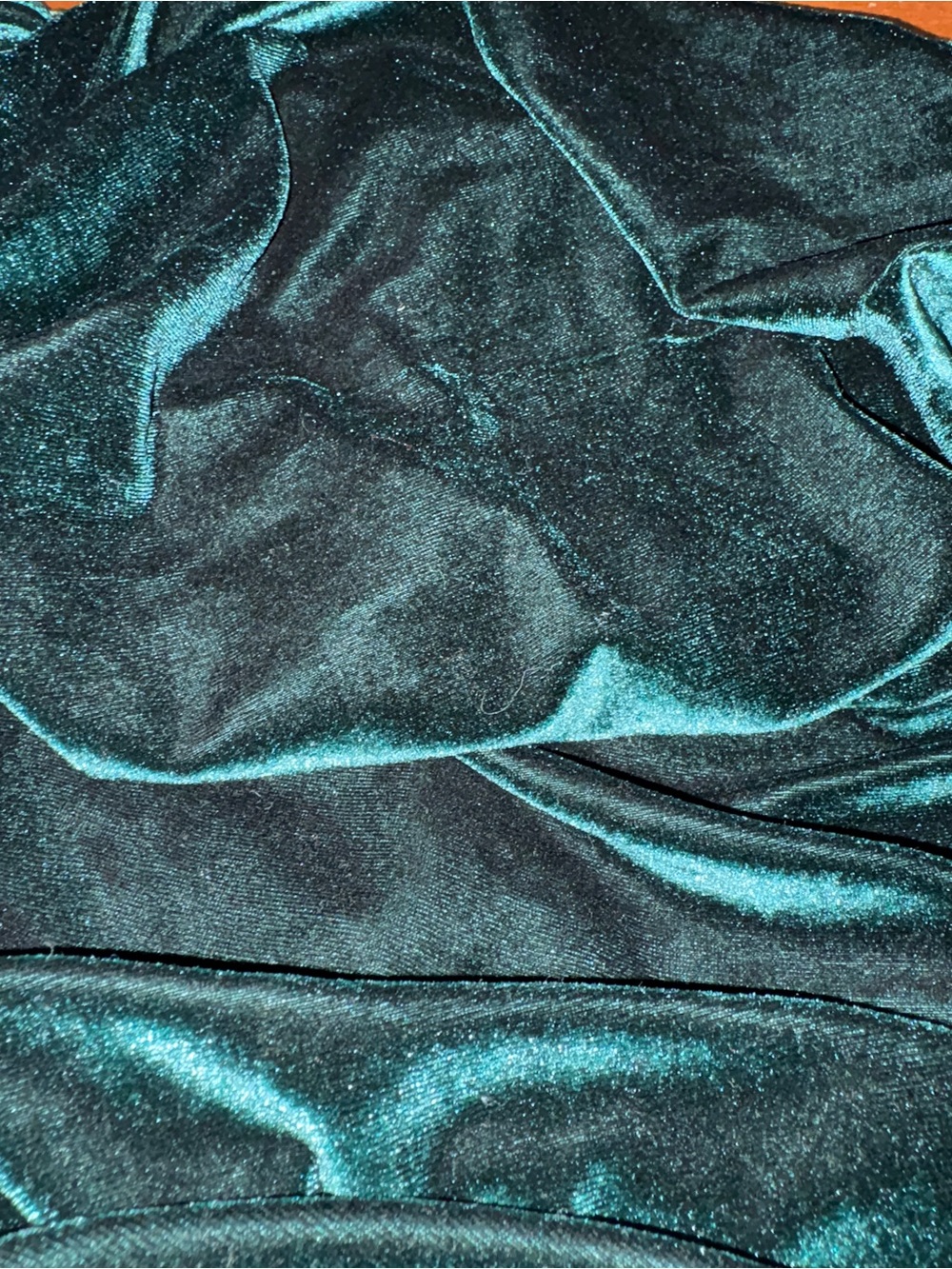 SBetro Emerald Velvet Cowl Neck Maxi Dress ladies medium - Picture 9 of 10